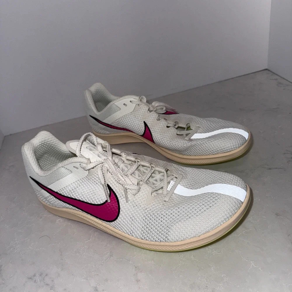 NEW Nike Zoom Rival Distance Running Track & Field- White W Size 11 Yes SPIKES